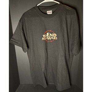 Vtg Hanes To End All Wars Hollywood Premier GMT Movie T-Shirt Mens L Tee Y2K